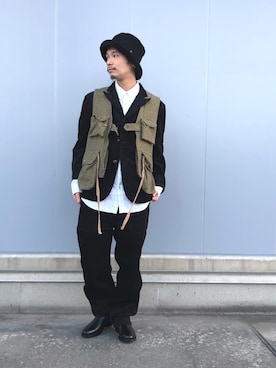 「uncut bound」｜「アイテム（ブーツ）」を使った、HIRATSUKAさん（メンズ・167cm）の秋コーディネート