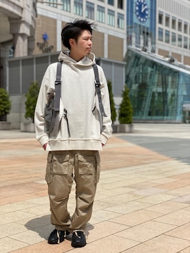 「ベストコーデ」｜「アイテム（パーカー）」を使った、HIRATSUKAさん（メンズ・167cm）の春コーディネート