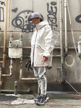 「NEWERA」｜「アイテム（ブルゾン）」を使った、HIRATSUKAさん（メンズ・167cm）の冬コーディネート