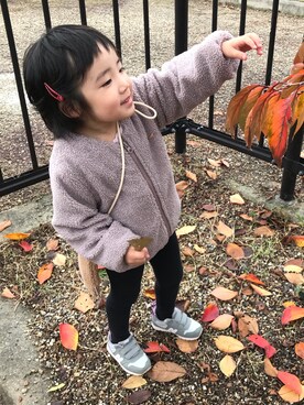 「2018マイベストコーデ」｜「アイテム（ブルゾン）」を使った、kokonaaaさん（キッズ・100cm）の冬コーディネート