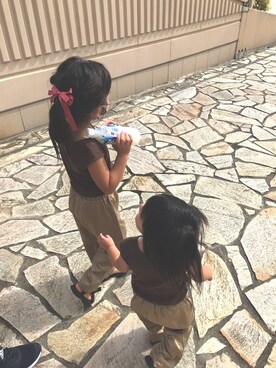 「5歳」｜「アイテム（タンクトップ）」を使った、kokonaaaさん（キッズ・110cm）の秋コーディネート