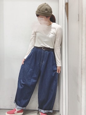 「cepo.」｜「アイテム（スリッポン）」を使った、なかさんさん（レディース・156cm）の夏コーディネート