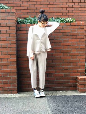 「甘辛mix」｜MIKIさん（レディース・158cm）の冬コーディネート