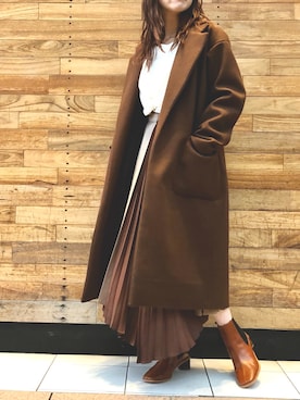 「OUTRO SOL（アウトロ ソル）のアイテム」を使った、MIKIさん（レディース・158cm）の冬コーディネート