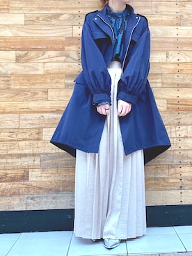 「OUTRO SOL（アウトロ ソル）のアイテム」を使った、MIKIさん（レディース・158cm）の春コーディネート