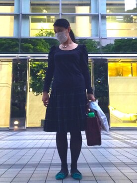 「INUOVO（イヌーボ）のアイテム」を使った、イトシノエリーさん（レディース・158cm）の夏コーディネート