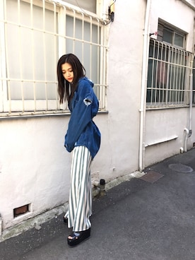 「EMODA（エモダ）のアイテム（シャツ/ブラウス）」を使った、EMODA Official_STAFFさん（レディース・160cm）の冬コーディネート