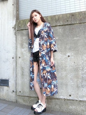 「EMODA（エモダ）のアイテム（シャツ/ブラウス）」を使った、EMODA Official_STAFFさん（レディース・160cm）の春コーディネート