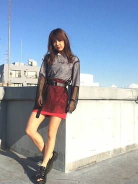 「FILA」｜EMODA Official_STAFFさん（レディース・160cm）の春コーディネート