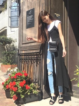 「EMODA（エモダ）のアイテム（Tシャツ/カットソー）」を使った、EMODA Official_STAFFさん（レディース・160cm）の春コーディネート