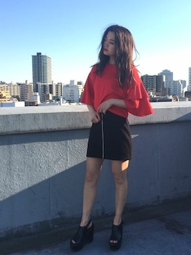 「EMODASTAFF」｜EMODA Official_STAFFさん（レディース・160cm）の春コーディネート