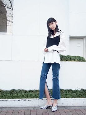 EMODA Official_STAFFさん（レディース・173cm）の春コーディネート