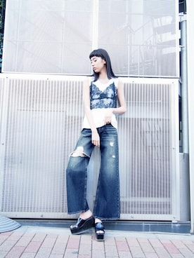 EMODA Official_STAFFさん（レディース・173cm）の春コーディネート