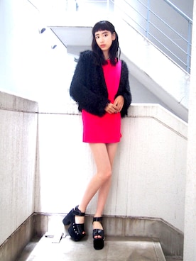 「EMODA（エモダ）のアイテム（ジャケット/アウター）」を使った、EMODA Official_STAFFさん（レディース・173cm）の夏コーディネート