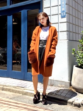 「EMODA（エモダ）のアイテム（Tシャツ/カットソー）」を使った、EMODA Official_STAFFさん（レディース・160cm）の秋コーディネート