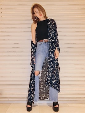 「EMODA（エモダ）のアイテム（シャツ/ブラウス）」を使った、EMODA Official_STAFFさん（レディース・160cm）の春コーディネート