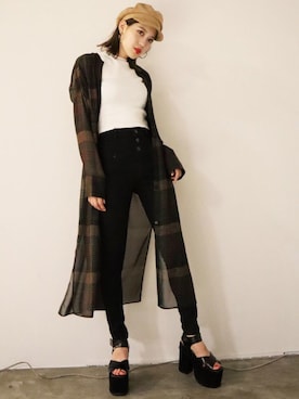 「EMODA（エモダ）のアイテム（シャツ/ブラウス）」を使った、EMODA Official_STAFFさん（レディース・160cm）の夏コーディネート