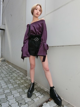 EMODA Official_STAFFさん（レディース・160cm）の夏コーディネート