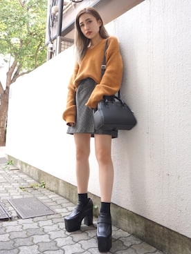 「EMODASTAFF」｜EMODA Official_STAFFさん（レディース・160cm）の秋コーディネート