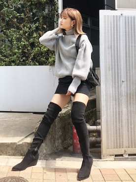 「EMODA（エモダ）のアイテム（スカート）」を使った、EMODA Official_STAFFさん（レディース・160cm）の秋コーディネート