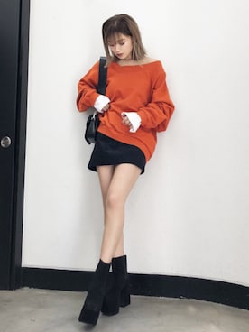 「EMODASTAFF」｜EMODA Official_STAFFさん（レディース・160cm）の秋コーディネート