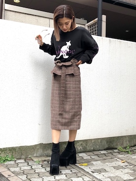 「EMODASTAFF」｜EMODA Official_STAFFさん（レディース・160cm）の秋コーディネート