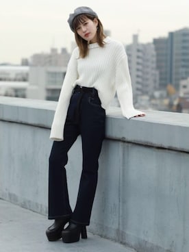 「EMODASTAFF」｜EMODA Official_STAFFさん（レディース・160cm）の冬コーディネート