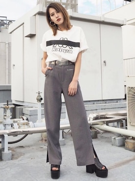 「Kappa（カッパ）のアイテム」を使った、EMODA Official_STAFFさん（レディース・160cm）の春コーディネート