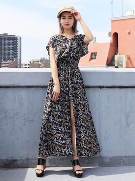 「EMODA（エモダ）のアイテム（ワンピース/ドレス）」を使った、EMODA Official_STAFFさん（レディース・160cm）の春コーディネート