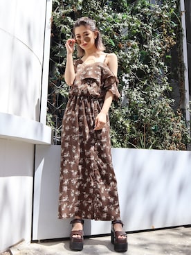 「アイテム（ワンピース、その他）」を使った、EMODA Official_STAFFさん（レディース・160cm）の夏コーディネート