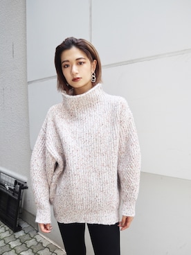 「EMODA（エモダ）のアイテム（ピアス（両耳用））」を使った、EMODA Official_STAFFさん（レディース・160cm）の秋コーディネート