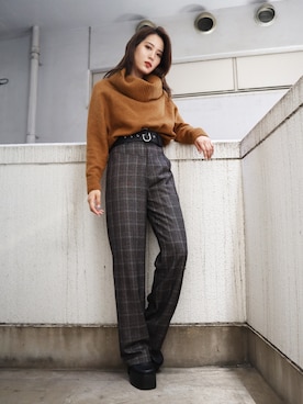 EMODA Official_STAFFさん(レディース・160cm)の冬コーディネート