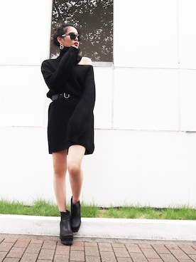 「EMODASTAFF」｜EMODA Official_STAFFさん（レディース・160cm）の冬コーディネート