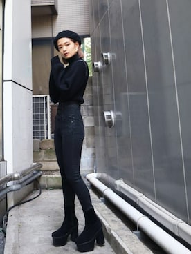 EMODA Official_STAFFさん（レディース・160cm）の冬コーディネート