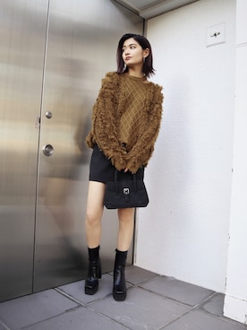 「EMODASTAFF」｜EMODA Official_STAFFさん（レディース・160cm）の冬コーディネート