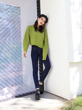 「EMODASTAFF」｜EMODA Official_STAFFさん（レディース・160cm）の冬コーディネート