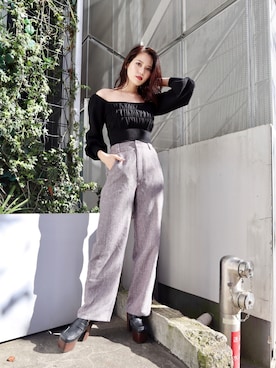 「EMODASTAFF」｜EMODA Official_STAFFさん（レディース・160cm）の冬コーディネート