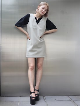 「EMODA（エモダ）のアイテム（ワンピース/ドレス）」を使った、EMODA Official_STAFFさん（レディース・160cm）の夏コーディネート