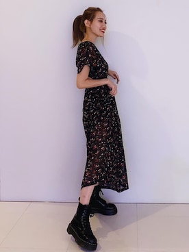 「EMODA（エモダ）のアイテム（ワンピース/ドレス）」を使った、EMODA Official_STAFFさん（レディース・160cm）の秋コーディネート