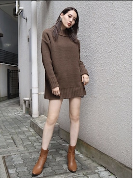 「EMODA（エモダ）のアイテム（ワンピース/ドレス）」を使った、EMODA Official_STAFFさん（レディース・160cm）の秋コーディネート