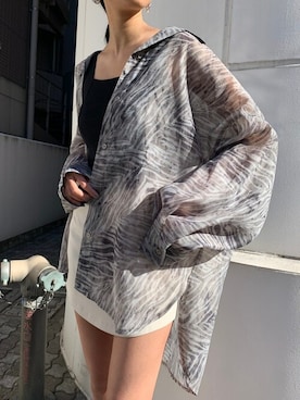 「EMODA（エモダ）のアイテム（シャツ/ブラウス）」を使った、EMODA Official_STAFFさん（レディース・168cm）の夏コーディネート