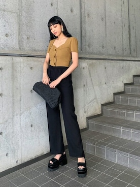 EMODA Official_STAFFさん（レディース・167cm）の夏コーディネート