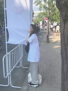 「BTS」｜「アイテム（腕時計）」を使った、ててさん（レディース・153cm）の夏コーディネート