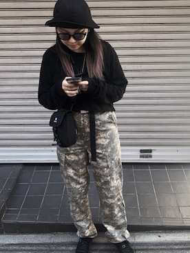 「Montley（モーレー）のアイテム」を使った、楓さん（レディース・158cm）の秋コーディネート