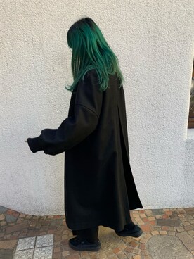 「mici（ミチ）のアイテム（その他アウター）」を使った、楓さん（レディース・158cm）の冬コーディネート