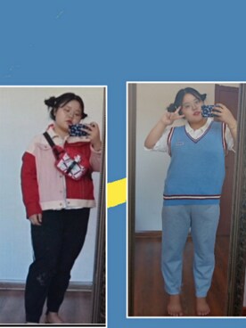 「休闲」｜「アイテム（財布/小物）」を使った、B站九娘要努力さん（レディース・163cm）の秋コーディネート