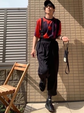 「Y-3（ワイスリー）のアイテム（財布/小物）」を使った、niteさん（メンズ・176cm）の夏コーディネート