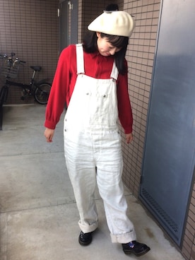 「黒髪」｜「アイテム（オールインワン・サロペット）」を使った、noriさん（レディース・162cm）の春コーディネート