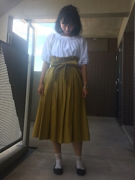 「ニコアンド」｜「アイテム（バレエシューズ）」を使った、noriさん（レディース・162cm）の秋コーディネート