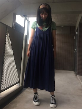 「ミッキーT」｜「アイテム（ワンピース/ドレス）」を使った、noriさん（レディース・162cm）の秋コーディネート